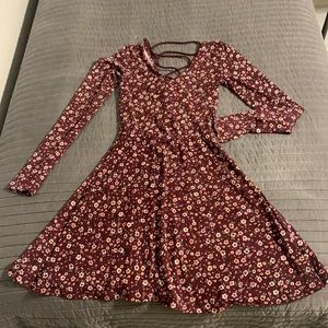 Long sleeve floral dress